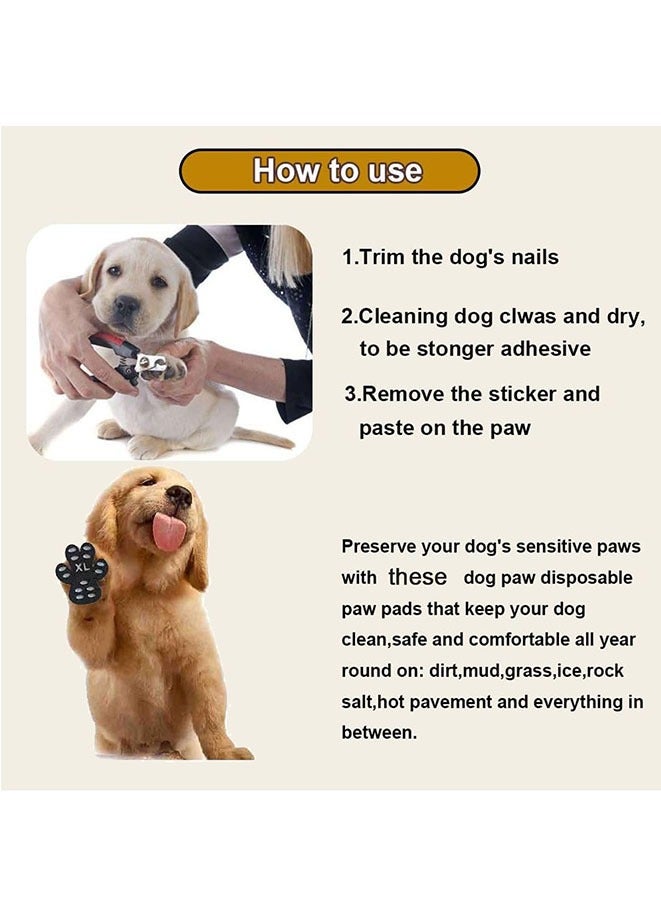 Muyixin وسادات حماية مخالب الكلاب غير القابلة للانزلاق للحفاظ على الكلاب من الانزلاق على الأرضيات الخشبية، أحذية كلاب غير قابلة للانزلاق، جوارب بديلة للتحكم في الجر - Image 4