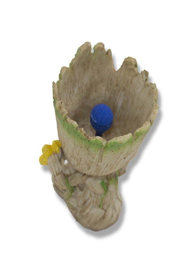 تيمو زينة فقاعات الهواء لحوض السمك من تيمو، أشغال يدوية من الراتنج لمضخة الهواء لحوض السمك مع حجر فقاعات الهواء (كبير) - Image 3