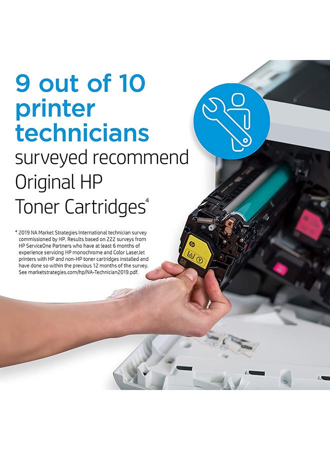 HP خرطوشة حبر أصلية لطابعة ليزر جت من إتش بي طراز CF412A - Image 5