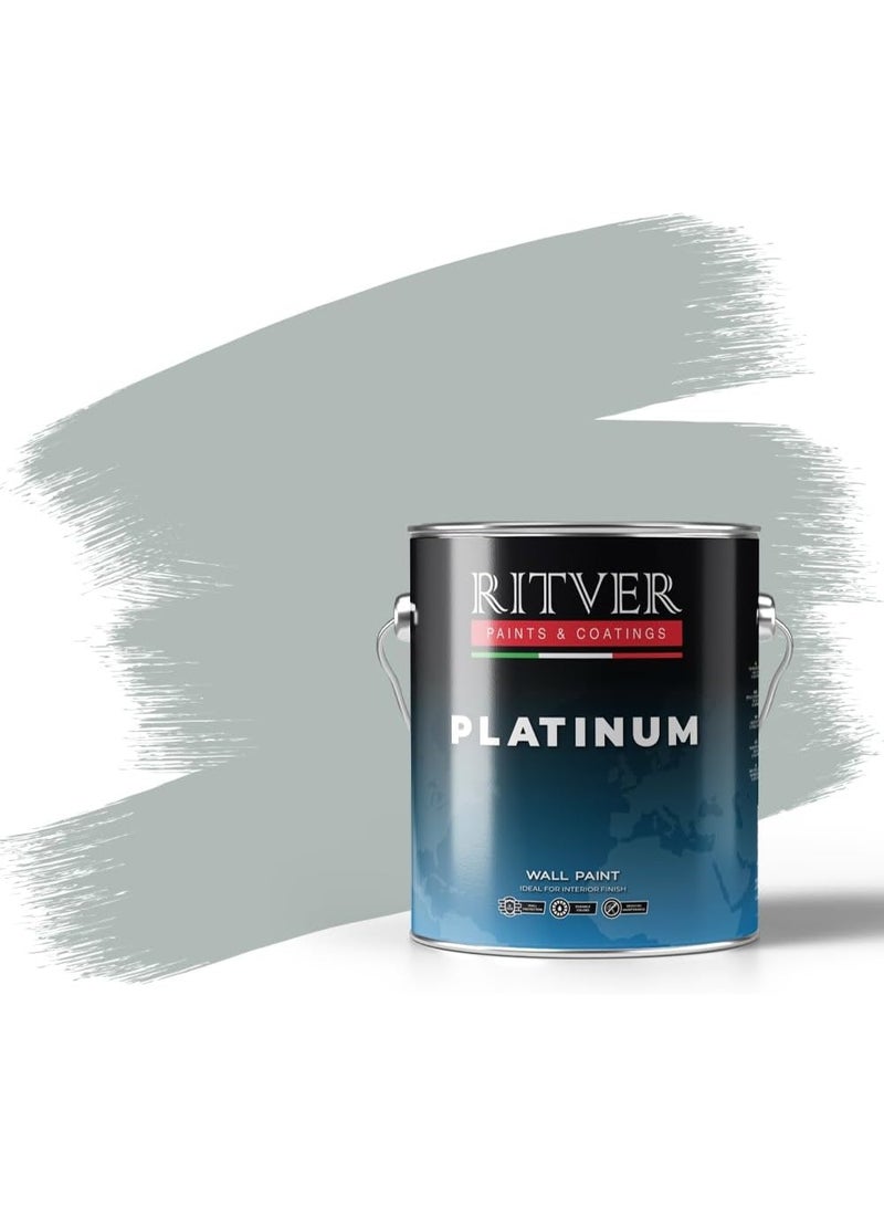 Ritver Matte Emulsion Paint for Home Decor, Premium Interior Wall Paint for Smooth Finish & Modern Wall Decor, Premium Low Odor Home Wall Paint - Dark Grey - Image 1