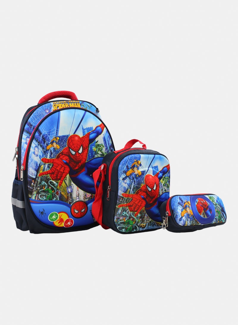 MIGO School Set Spider-Man Backpack 16 Inches – Navy - Image 1