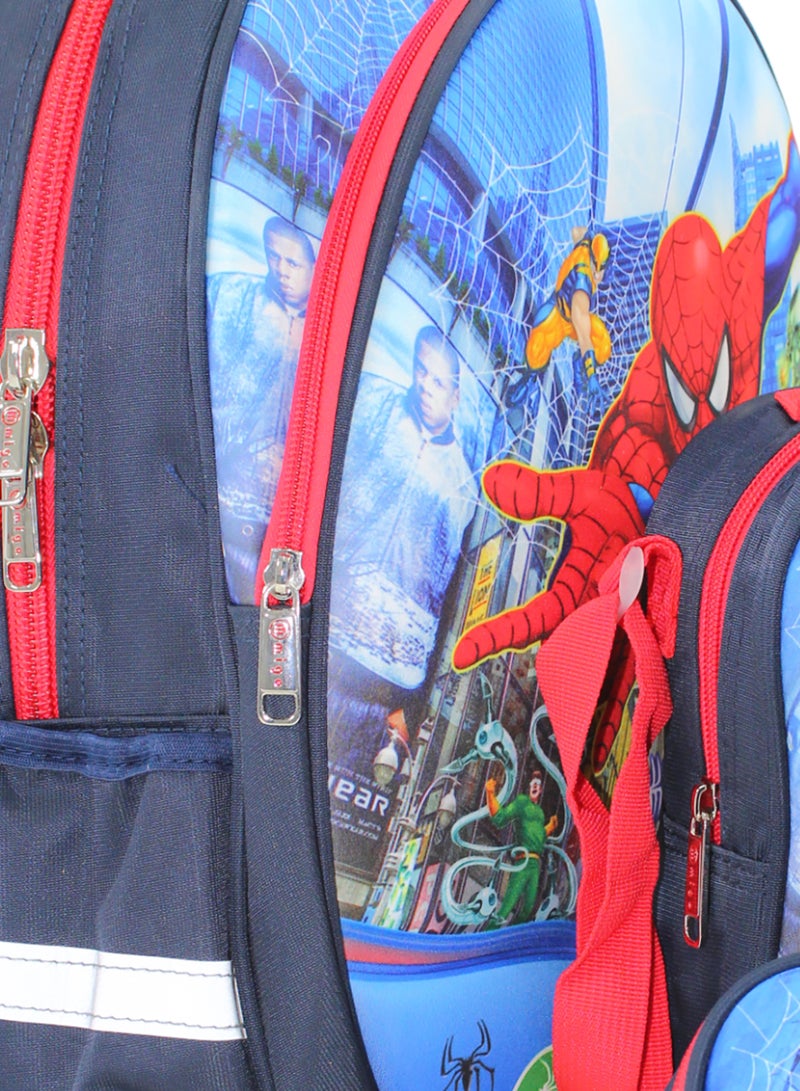 MIGO School Set Spider-Man Backpack 16 Inches – Navy - Image 3