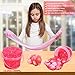 Azeperoy Premade Peach Pink Jelly Cube Glimmer Crunchy Crystal Slime Includes 6 Sets of Addins Sensory and Tactile Stimulation Stress Relief Party Favors for Girls Boys - Image 3