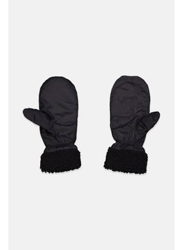 Tchibo Men 1 Piece Quilted Mittens, Black  - Image 2