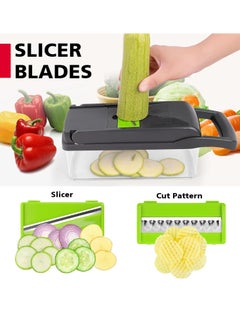 Generic Multifunctional Food Cutter, 16-in-1 Vegetable Chopper, Onion Dicer, Vegetables, Fruits, Carrots, etc. Can Be Sliced And Diced  - Image 2