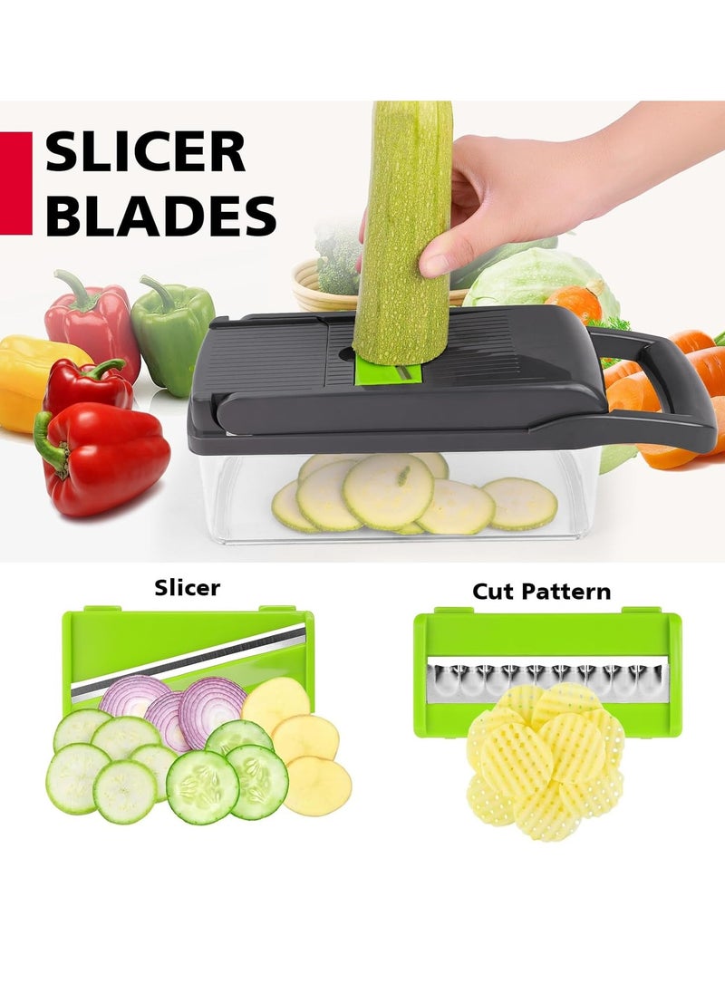 Generic Multifunctional Food Cutter, 16-in-1 Vegetable Chopper, Onion Dicer, Vegetables, Fruits, Carrots, etc. Can Be Sliced And Diced  - Image 2