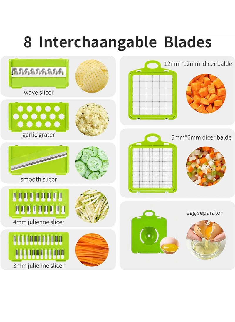 Generic Multifunctional Food Cutter, 16-in-1 Vegetable Chopper, Onion Dicer, Vegetables, Fruits, Carrots, etc. Can Be Sliced And Diced  - Image 5