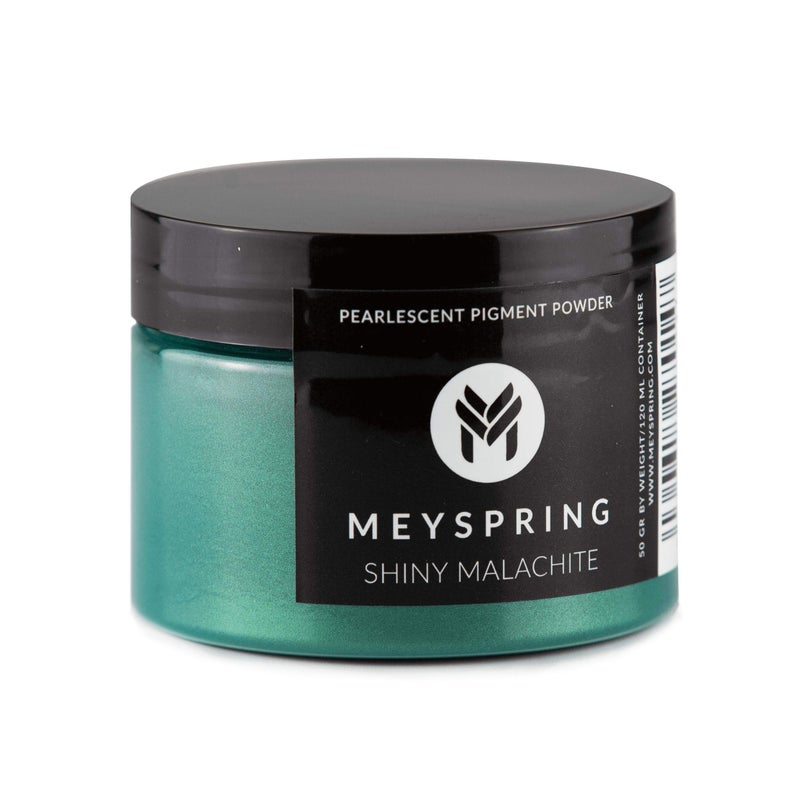 MEYSPRING Shiny Malachite - Epoxy Resin Pigment - 50g - Green Mica Powder for Epoxy Resin - Emerald Green Epoxy Pigment - Image 1