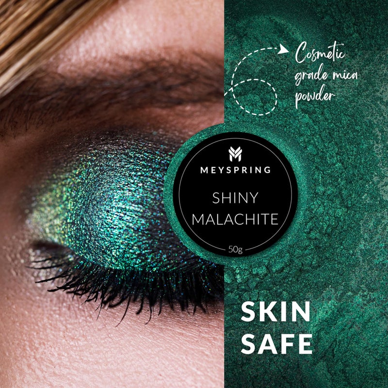MEYSPRING Shiny Malachite - Epoxy Resin Pigment - 50g - Green Mica Powder for Epoxy Resin - Emerald Green Epoxy Pigment - Image 5