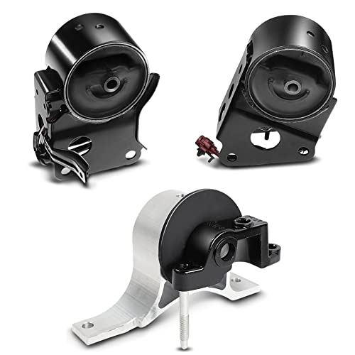 A-Premium مجموعة مثبتات المحرك الأمامية والخلفية A-Premium 3 قطع مع مستشعر متوافقة مع نيسان ألتيما 2002-2006، ماكسيما 2004-2008، مورانو 2003-2007، V6 3.5L DOHC، استبدال# 112708J10A، 11210CA00B - Image 1