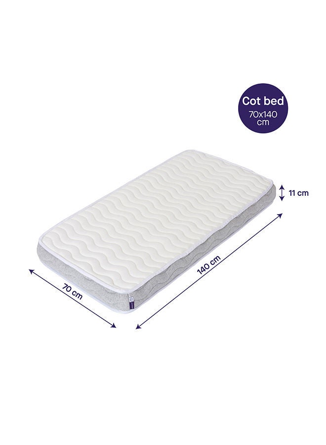 Clevamama Clevafoam Pocket Sprung Mattress 70x170x11 Cm Cot Bed Size - Image 3