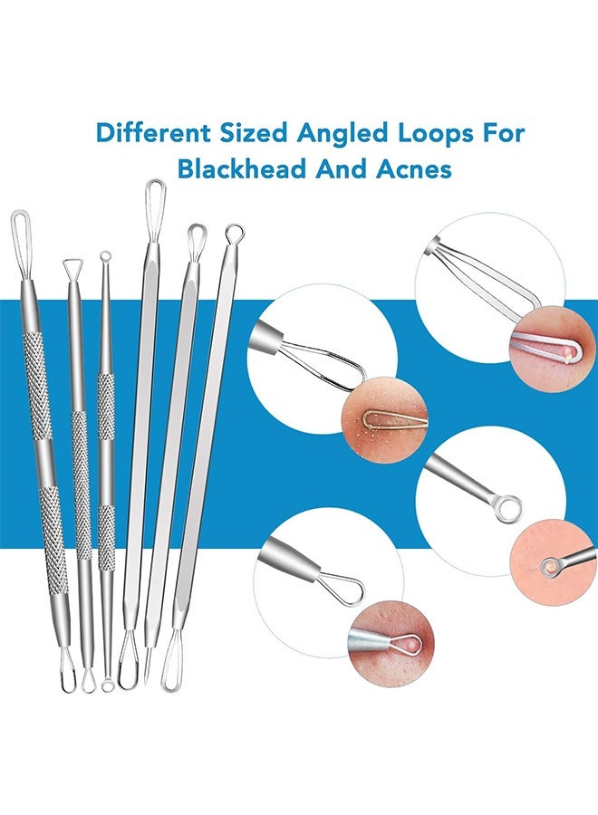 Gecomo 16 Pcs Blackhead Remover Tool Kit with Metal Case, Blackhead Crushing Tool Kit, Stainless Steel Extraction Tool for Acne Acne Whitehead Imperfection - Image 5