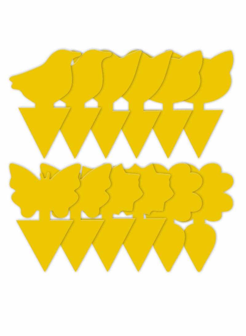 Excefore 48 عبوة مصائد ذباب الفاكهة اللاصقة ومبيد نمل الفطريات للداخل والخارج، ذباب البياض، قطع البعوض، الحشرات الطائرة، مصائد الذباب تحافظ على نباتاتك، غير سامة وعديمة الرائحة - Image 1