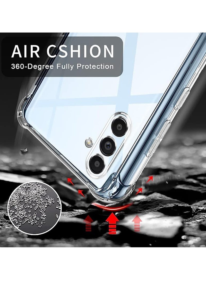 Wtech TPU Bumper Corners With Hard PC Case Cover For Samsung Galaxy A55 5G 2024 Clear - Image 2