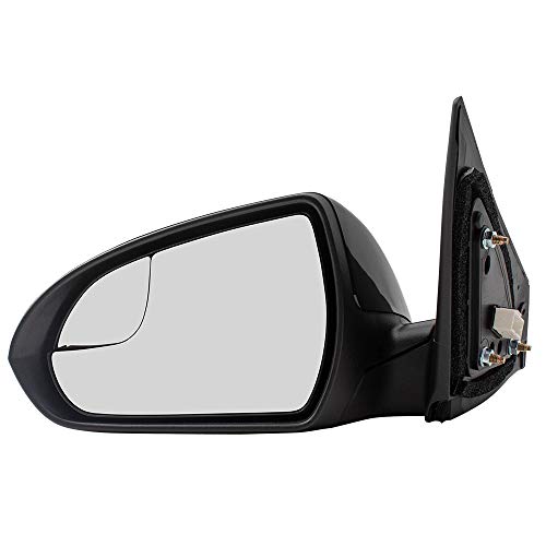 Brock Replacement Drivers Power Side View Mirror w/Spotter Glass Compatible with 17-19 Elantra Sedan USA 87611-F3050 - Image 2
