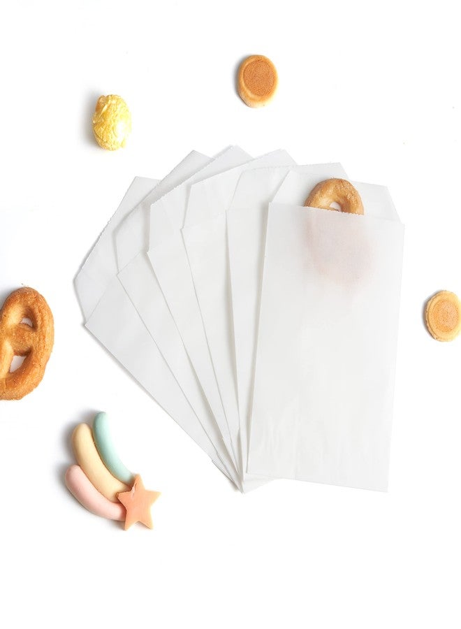 Volanic 100PCS 4X6 Inch Semi-Transparent Glassine Waxed Paper Treat Bags for Party Favor Bakery Cookies Sandwich Soap Packing - Image 1