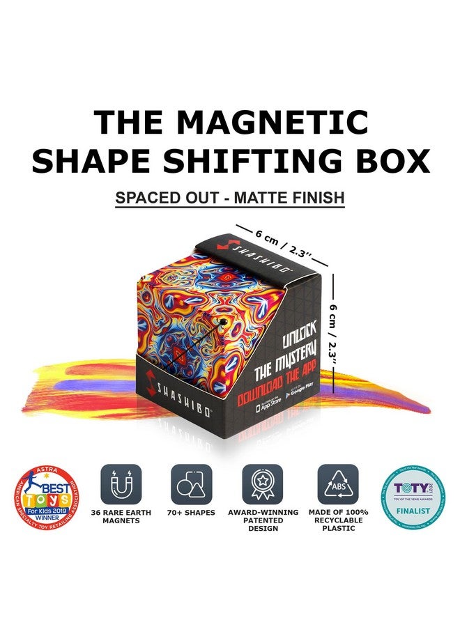 SHASHIBO Shape Shifting Box - Award-Winning, Patented Fidget Cube W/ 36 Rare Earth Magnets - Transforms Into Over 70 Shapes, Download Fun In Motion Toys Mobile App (Original Series - Spaced Out) - Image 2