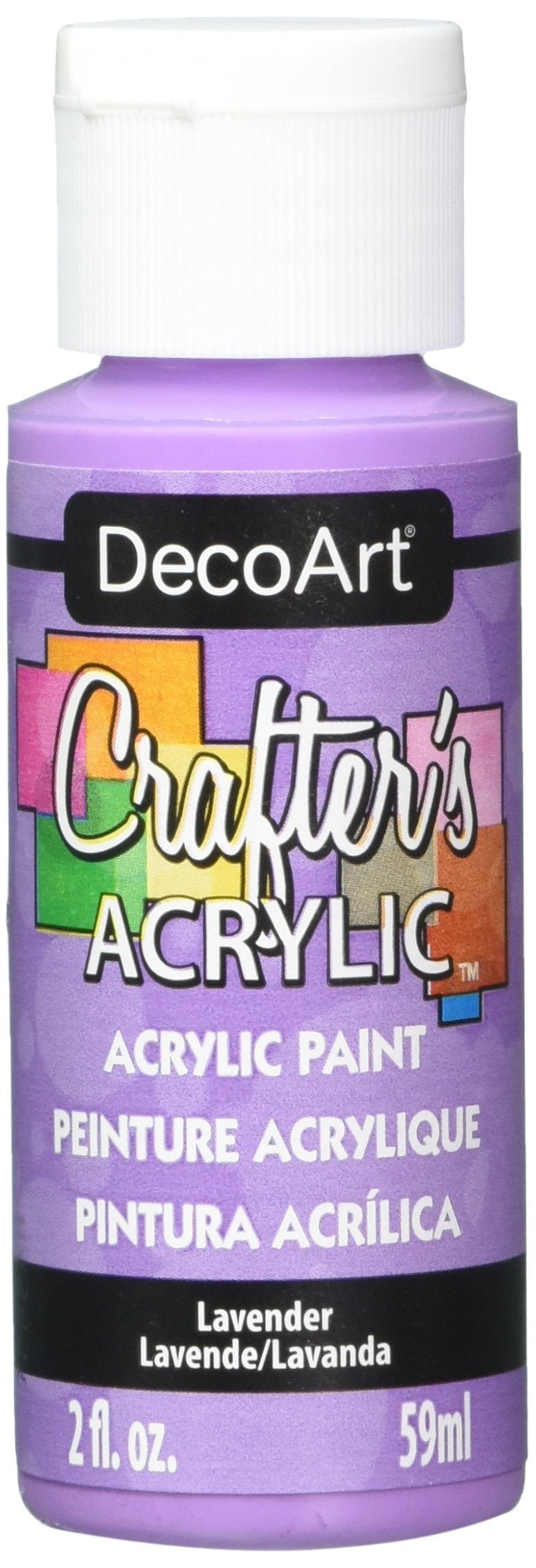 DecoArt Crafter's Acrylic Paint, 2-Ounce, Lavender - Image 1