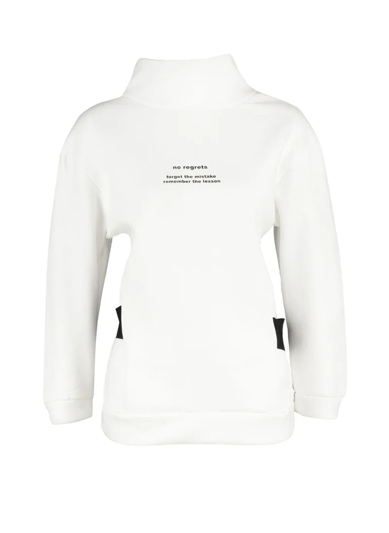 trendyol High Neck Graphic Sweatshirts