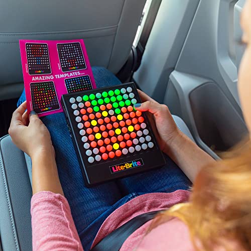 Lite Brite لايت-برايت تاتش - أنشئ، العب وحرّك - لعبة تعليمية حسية محمولة مضيئة، لعبة فنون STEM إبداعية للبنات، الأولاد، للجنسين، للأطفال، العطلات، أعياد الميلاد، هدية، للأعمار 6 سنوات فما فوق - Image 3