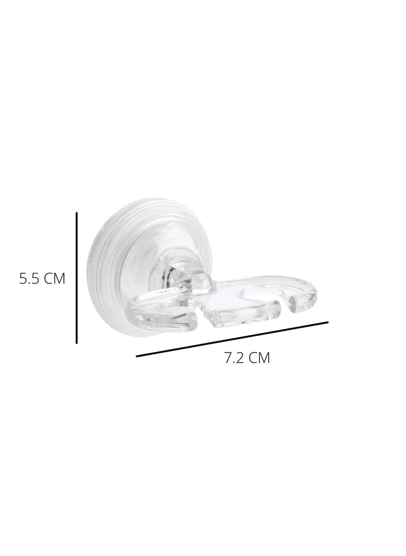 InterDesign iDesign BPA-Free Plastic Bathroom Suction Toothbrush Holder - 2.75" x 2.25" x 2", Clear  - Image 5