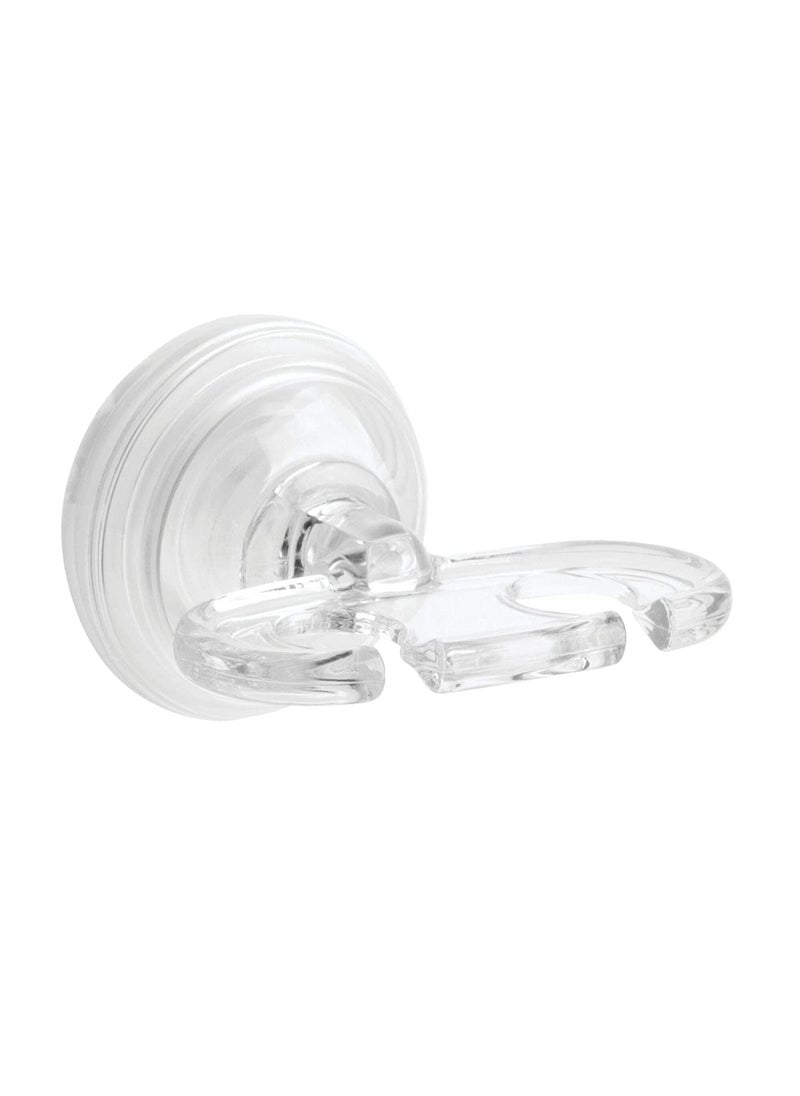 InterDesign iDesign BPA-Free Plastic Bathroom Suction Toothbrush Holder - 2.75" x 2.25" x 2", Clear  - Image 1