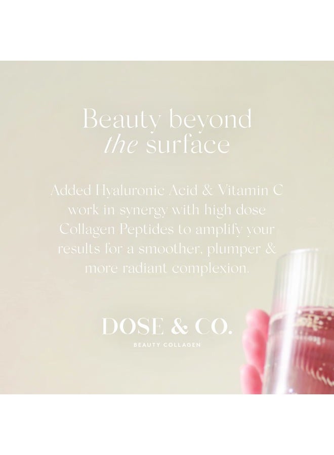 DOSE & CO. Beauty Collagen with Hyaluronic Acid and Vitamin C for Hair, Skin & Nails, Unflavored - 9oz Powder Supplement  - Image 3