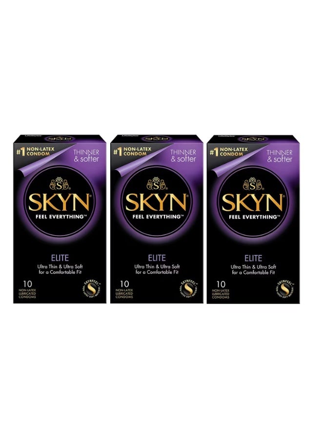 SKYN Elite Ultra Thin & Ultra Soft Non-Latex Condoms (10 Pack) - Image 3