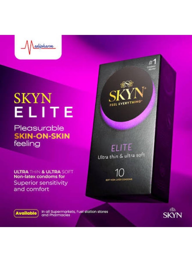 SKYN Elite Ultra Thin & Ultra Soft Non-Latex Condoms (10 Pack) - Image 1