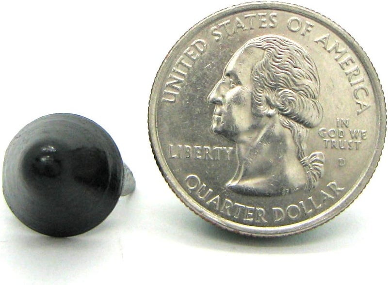 StudsAndSpikes UK English77 Style Cone Studs for Crafting – Two-Prong DIY Studs for Leather Craft and Projects – Craft Stud Set for Belts, Bracelets, Jackets and Costumes (Matte Black, Bag of 100) - Image 2