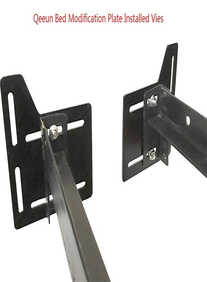 CAFORO Queen Bed Modification Plate, Headboard Attachment Bracket, Bed Frame Adapter Brackets, Bed Headboard Frame Conversion Kit Full to Queen Set of 2 - Image 3