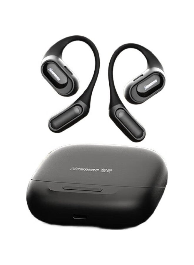 Newmine Newman Q10 Bone Conduction Bluetooth Headphones, Wireless, Over-Ear, Open-Style, Ear-Hook, Sports, Running, Noise-Cancelling, Long Battery Life, Suitable For Xiaomi, Apple, Huawei, Black - Image 3