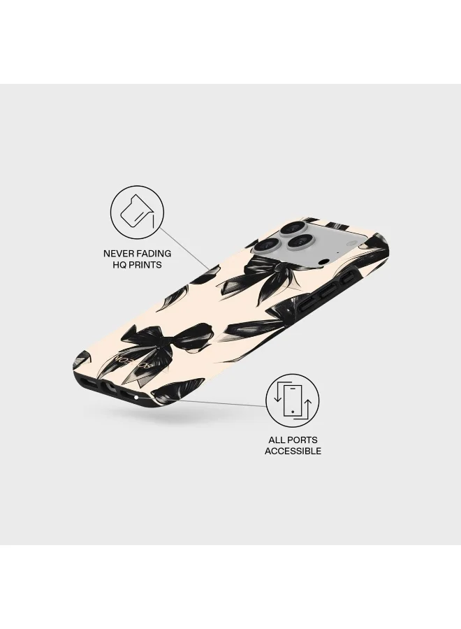 Mobcos Mobcos iPhone 17 Pro Perfect Bow Mobcos iPhone 17 Pro Perfect Bow Premium Case Compatible with Hybrid Dual-Layer Hard Shell + Silicone Protection - Scratch-Resistant Shockproof Mobile Cover  | Best Price UAE