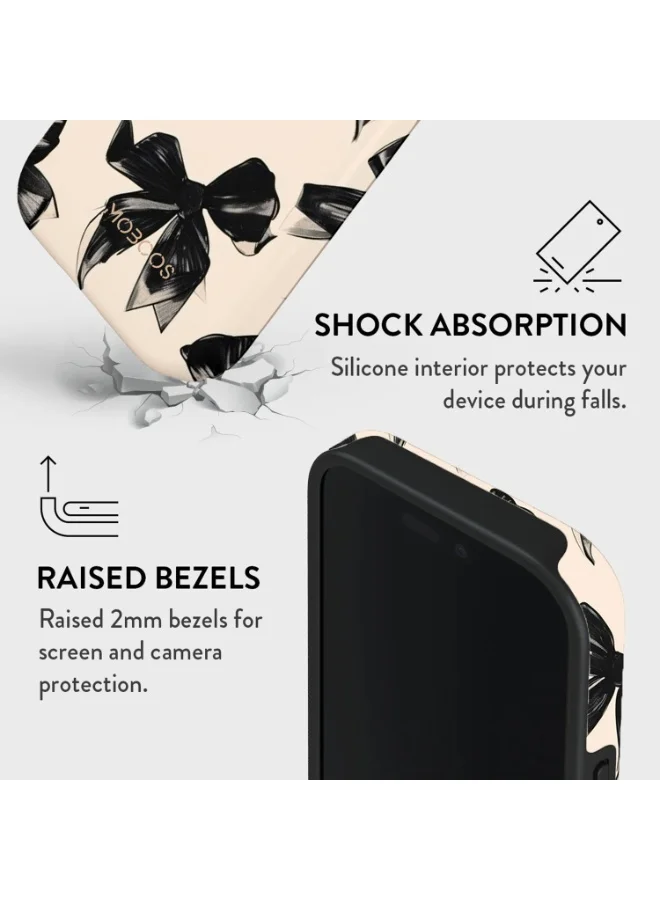 Mobcos Mobcos iPhone 17 Pro Perfect Bow Mobcos iPhone 17 Pro Perfect Bow Premium Case Compatible with Hybrid Dual-Layer Hard Shell + Silicone Protection - Scratch-Resistant Shockproof Mobile Cover  | Best Price UAE