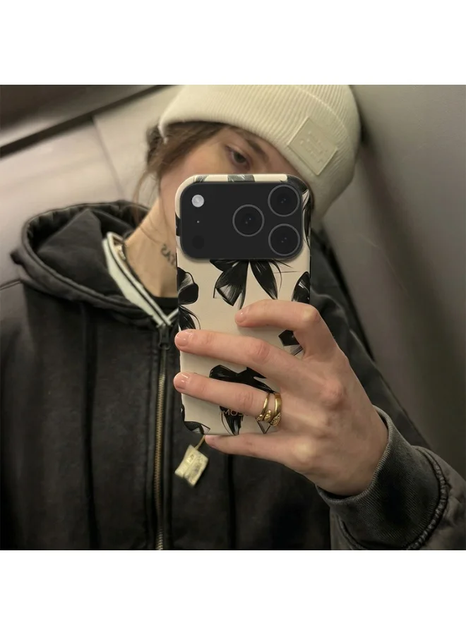Mobcos Mobcos iPhone 17 Pro Perfect Bow Mobcos iPhone 17 Pro Perfect Bow Premium Case Compatible with Hybrid Dual-Layer Hard Shell + Silicone Protection - Scratch-Resistant Shockproof Mobile Cover  | Best Price UAE