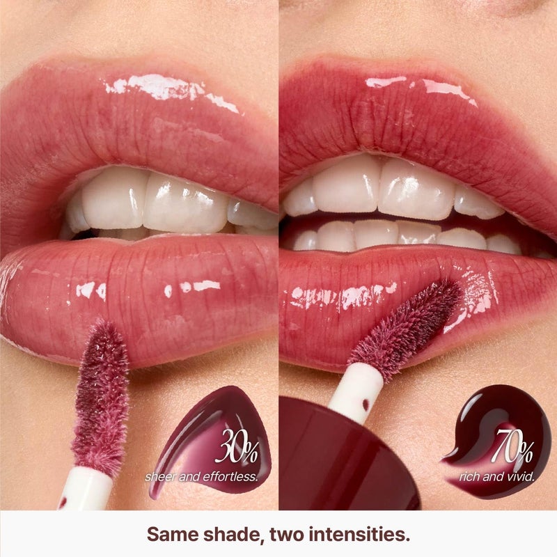 fwee 3D Voluming Gloss 30% (Sheer) | High Shine, Non-Sticky Lip Gloss for Makeup | Long-Lasting, Moisturizing Gel Formula â€“ Cherry Cola 30% | 30% & 70% Pigment Options | 5.3g - Image 4
