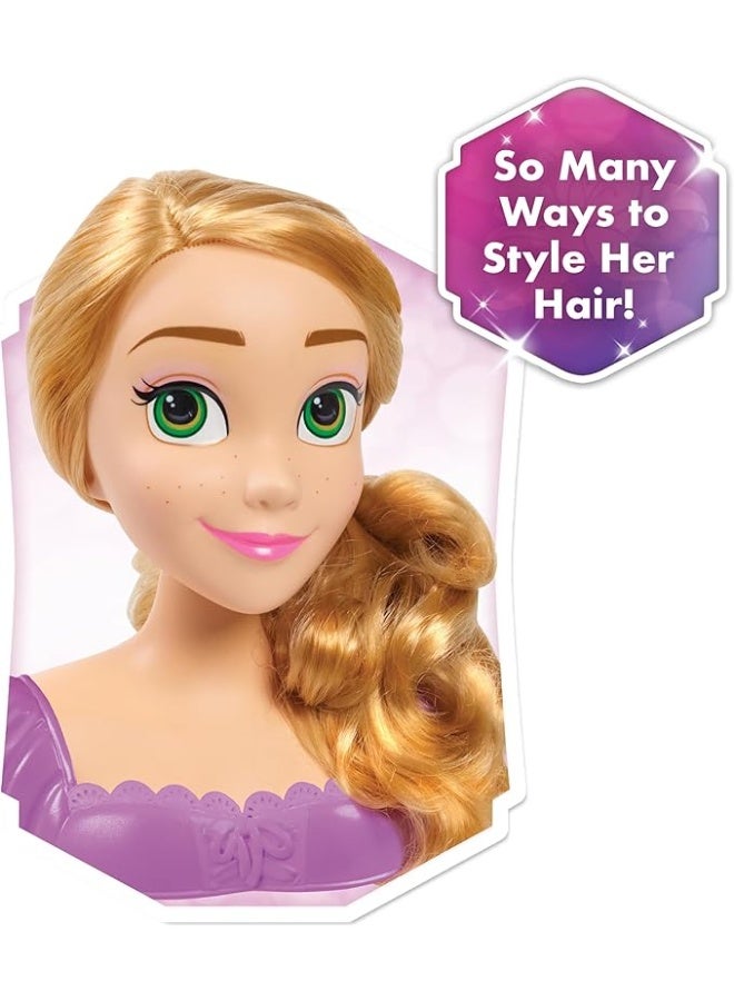 Disney Princess Styling Head – Rapunzel, 7-pieces, Pretend Play, Kids Toys for Ages 3 and Up by Just Play - [87047] - Image 4