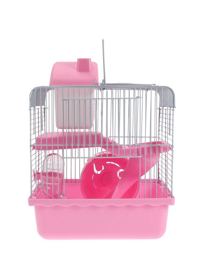 Scicalife Hamster Cage, Small Castle Luxury Hamster Cage Small Animal Cage Laura Small Hamster Cage Enclosure Hamster Habitat 9.45 x 7.09 x 12.2 in & Includes All Accessories for Dwarf Hamsters, Guinea Pig - Image 1