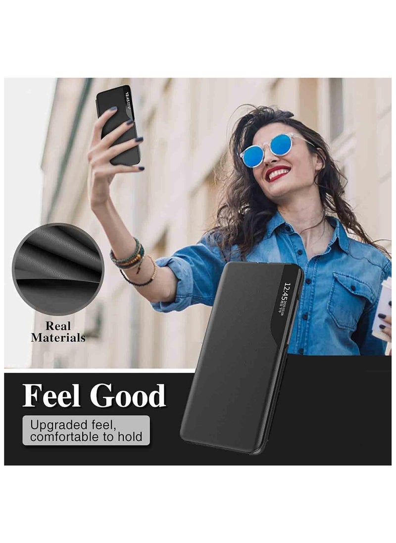 Generic - Case for Xiaomi Redmi 14C, Smart View Flip Cover Slim Case with Horizontal Kickstand, Premium Back Shell folio Case Shockproof TPU Protection for Redmi 14C - Image 1