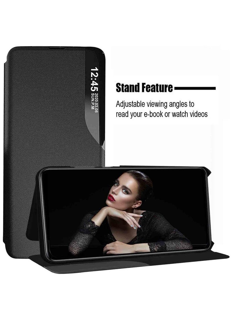 Generic - Case for Xiaomi Redmi 14C, Smart View Flip Cover Slim Case with Horizontal Kickstand, Premium Back Shell folio Case Shockproof TPU Protection for Redmi 14C - Image 1