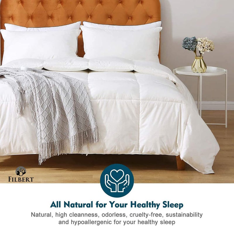 Filbert All Season 250 GSM Comforter Super Soft Fluffy Revesible Comforter 90 x 100 Inches228cm x 254cm Double Bed ComforterSilverChocolate Brown - Image 5
