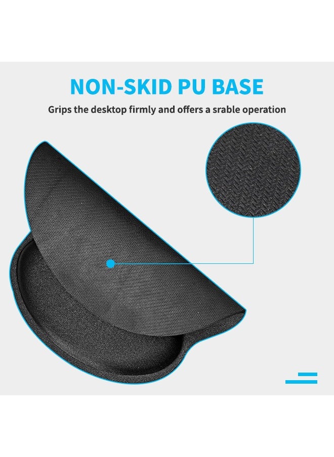 Generic - Mouse Pad with Wrist Rest, Non-Slip Base Mouse Mat, Soft Gel and Lycra Fabric, Comfortable and Breathable, Suitable for Long-Term Gaming and Office Work - Image 1