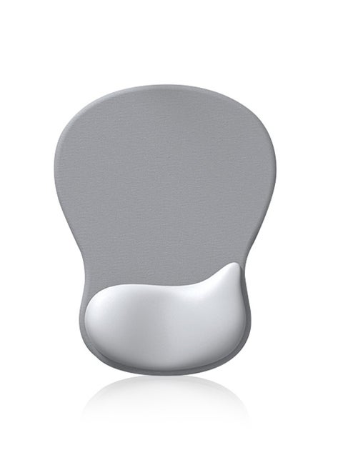 Mouse Pad with Wrist Rest, Non-Slip Base Mouse Mat, Soft Gel and Lycra Fabric, Comfortable and Breathable, Suitable for Long-Term Gaming and Office Work
