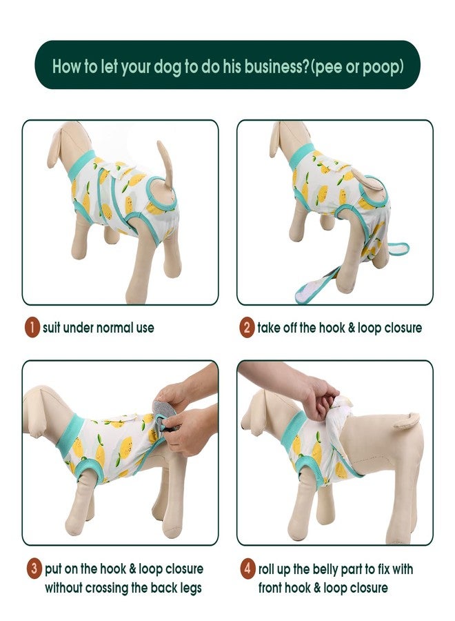 Kuoser Recovery Suit for Dogs Cats After Surgery, Professional Pet Recovery Shirt Dog Abdominal Wounds Bandages, Substitute E-Collar & Cone,Prevent Licking Dog Onesies Pet Surgery Recovery Suit - Image 4
