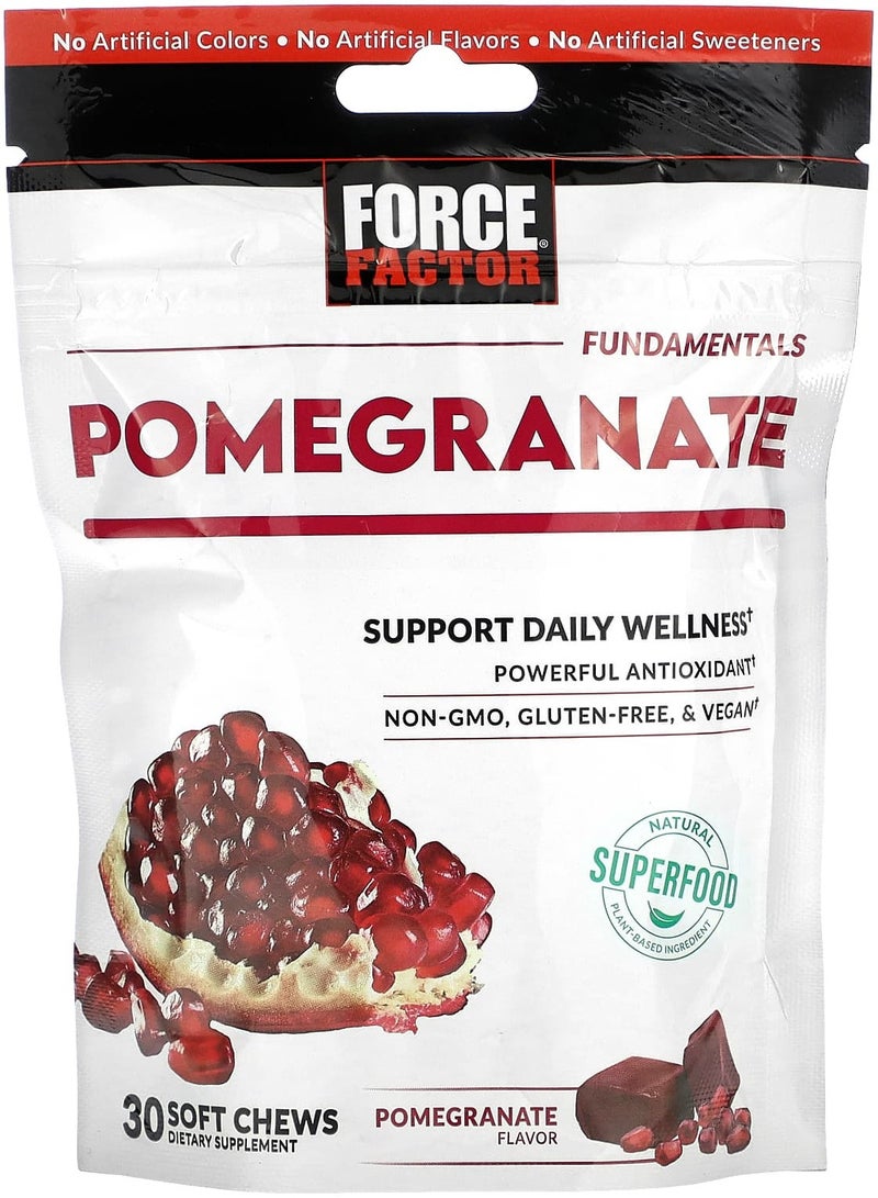Force Factor Fundamentals Pomegranate 30 Soft Chews