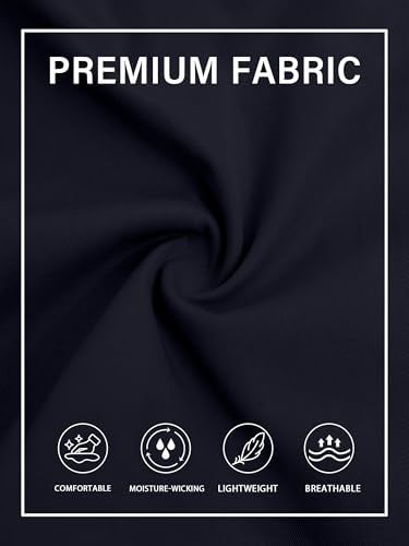 PLEPAN Men's Sweat Pants Casual Cargo Pants Drawstring Hiking Pants Workout Tactical Joggers Sweatpants for Men Blue Large - Image 4
