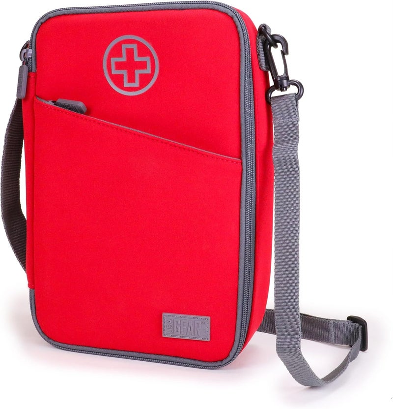 USA Gear USA GEAR Travel Bag for Medicine Bottles - Insulated Medical Carry Case with Shoulder Strap, Store Medicine Bottles, Pill Bottles, Ice Packs, & More Medical Supplies (Bag Only)