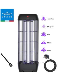 Brave High Power Mosquito Killer Lamp & Fly Trap, Smart Pest Control Device for Indoor & Outdoor Use, Effective in Killing Flying Insects, 15W Power & 1800V Electric Strike, Mosquito Fly Trap, 100% Original Insect Killer Device, High Power UV Mosquito Trap, Perfect for Home, Patio, Garden, Kitchen, Office, Camping, Durable Design, 24/7 Protection (Black)  - Image 1