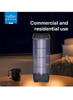 Brave High Power Mosquito Killer Lamp & Fly Trap, Smart Pest Control Device for Indoor & Outdoor Use, Effective in Killing Flying Insects, 15W Power & 1800V Electric Strike, Mosquito Fly Trap, 100% Original Insect Killer Device, High Power UV Mosquito Trap, Perfect for Home, Patio, Garden, Kitchen, Office, Camping, Durable Design, 24/7 Protection (Black)  - Image 5