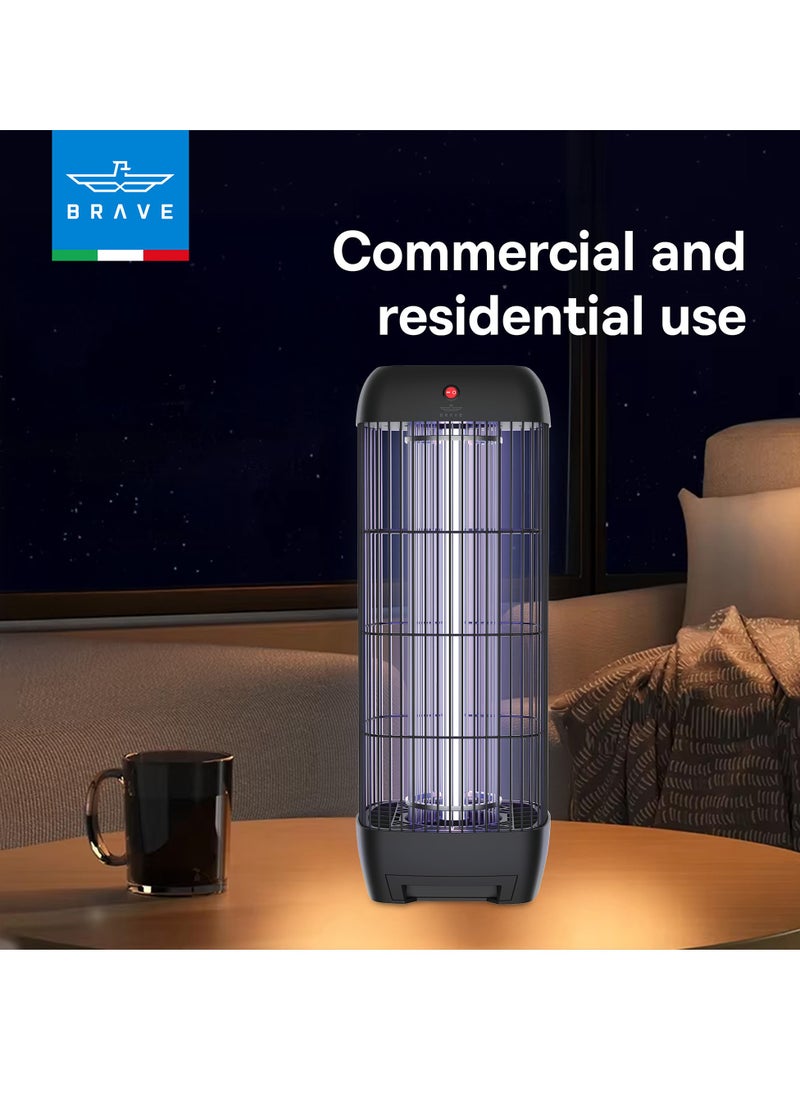 Brave High Power Mosquito Killer Lamp & Fly Trap, Smart Pest Control Device for Indoor & Outdoor Use, Effective in Killing Flying Insects, 15W Power & 1800V Electric Strike, Mosquito Fly Trap, 100% Original Insect Killer Device, High Power UV Mosquito Trap, Perfect for Home, Patio, Garden, Kitchen, Office, Camping, Durable Design, 24/7 Protection (Black)  - Image 5